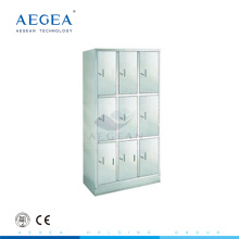 AG-SS001 stainless steel wardrobes for sale with nine units for steel cabinet